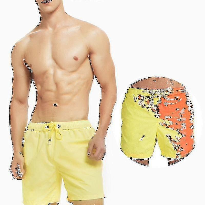 Magic Color Changing Beach Shorts Quick Dry Swimming Trunks For Adults And Kids Tw