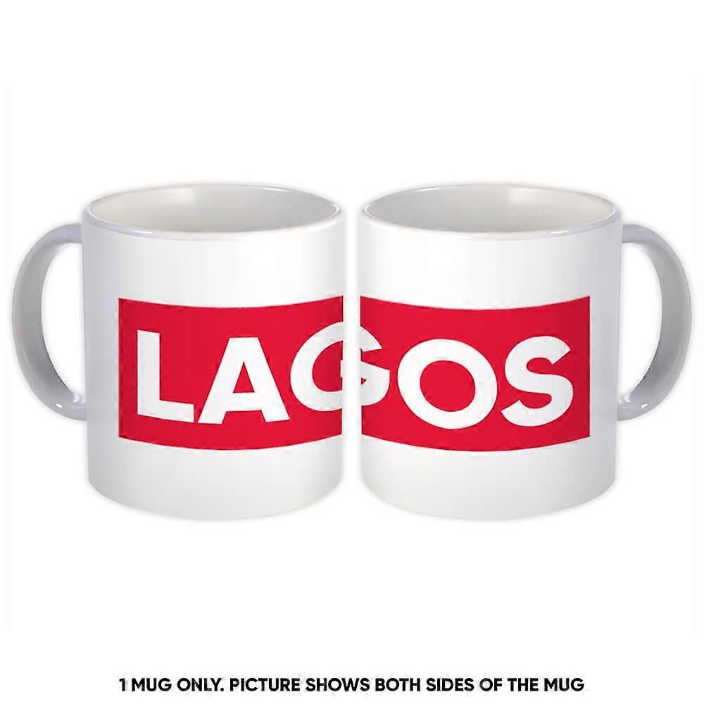 Gift Mug: Lagos Nigeria Red