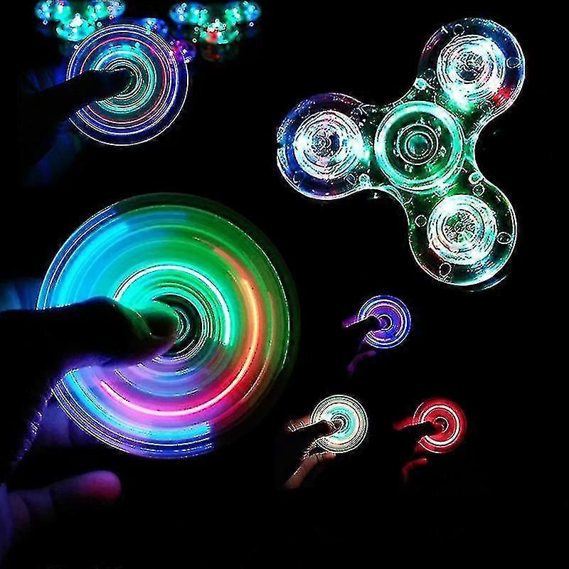 Svítící LED světlo Fidget Spinner Hand Top Spinners Záře Ve Tmavém Světle Edc Figet Spiner Prst Úleva od stresu Hračky Tw