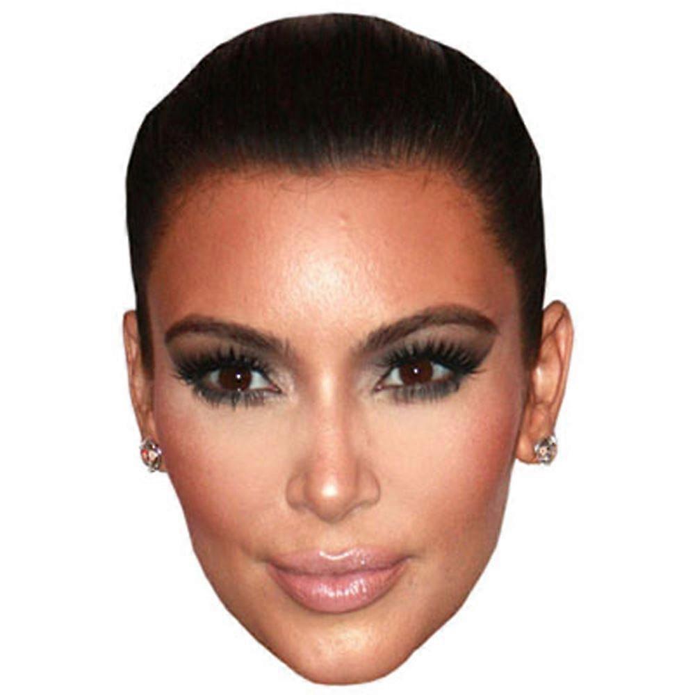 Kim Kardashian Celebrity Mask, Flat Card Face