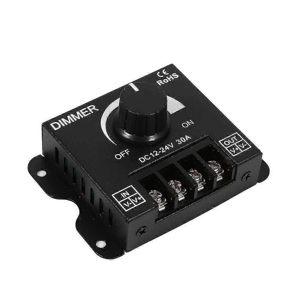 12V-12V 30A Metal LED Switch Dimmer Controller Manual Operation for Strip Light