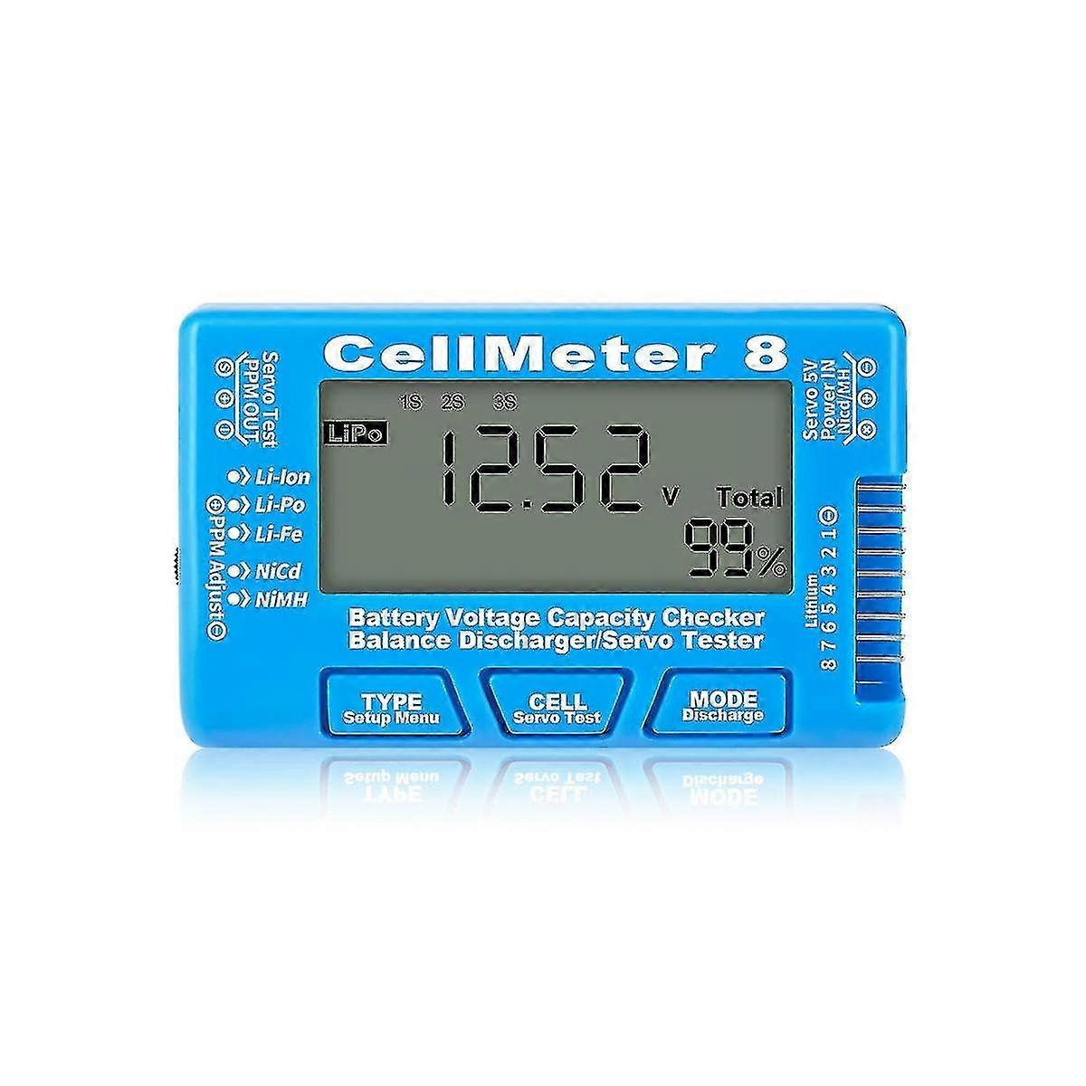 Rc Cellmeter 8 Digital Battery Capacity Checker Controller Tester Voltage Tester For - Nimh Nicd Ce