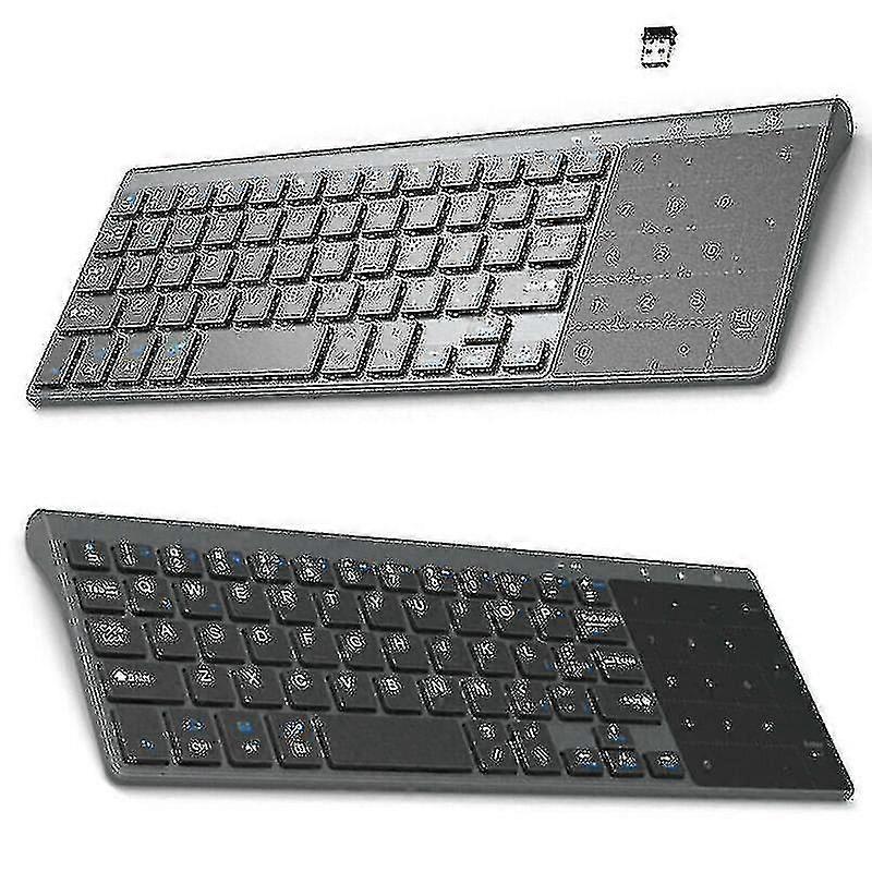 Slim Wireless Keyboard Mini 2.4g Keyboard With Touch Pad