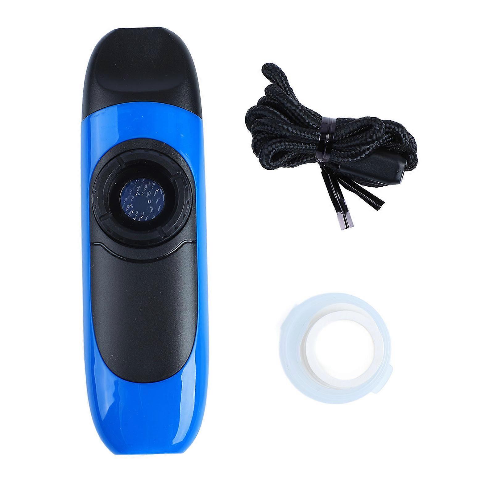 Kazoo Resin Environmental Protection ABS Performance Musical Instrument with Flute Diaphragm for Beginner Blue