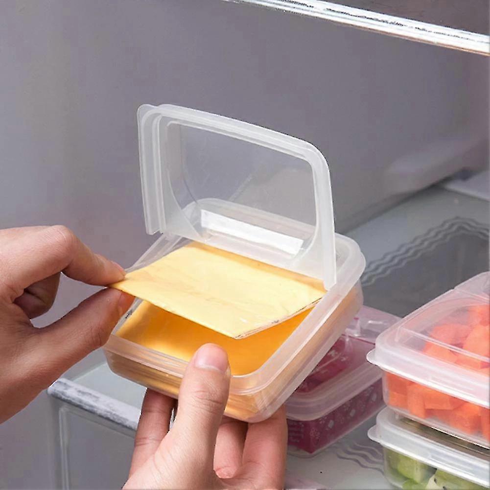 1pcs Burro Formaggio Scatola di stoccaggio Frigorifero portatile Frutta Verdura Fresca Organizzatore Scatola trasparente Contenitore per formaggio