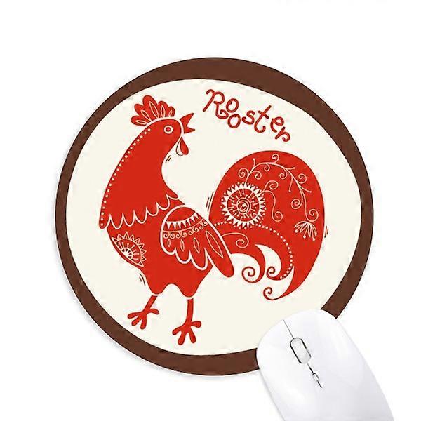 China Zodiac Red Mouse Pad