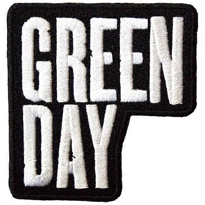 Green Day Woven Stacked Logo Iron On Patch
