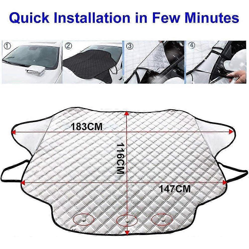 Car Windshield Cover for Winter Windshield Anti-Ice Cover (183116cm)