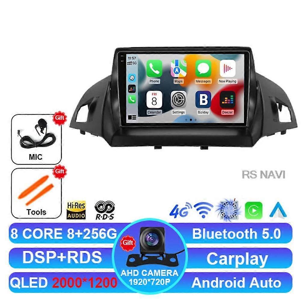 Android 14 Car Radio For Ford C-max Kuga 2 Escape 3 2012 - 2019 5g Wifi Bt Multimedia 2din Head Unit Stereo Viedo Player Dvd Gps