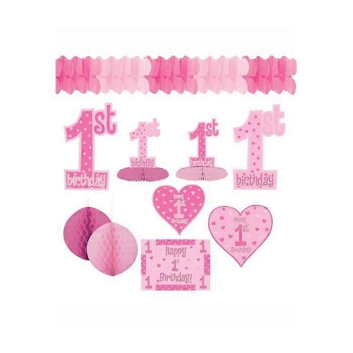 Amscan Polka Dot 1st Birthday Decorating Kit
