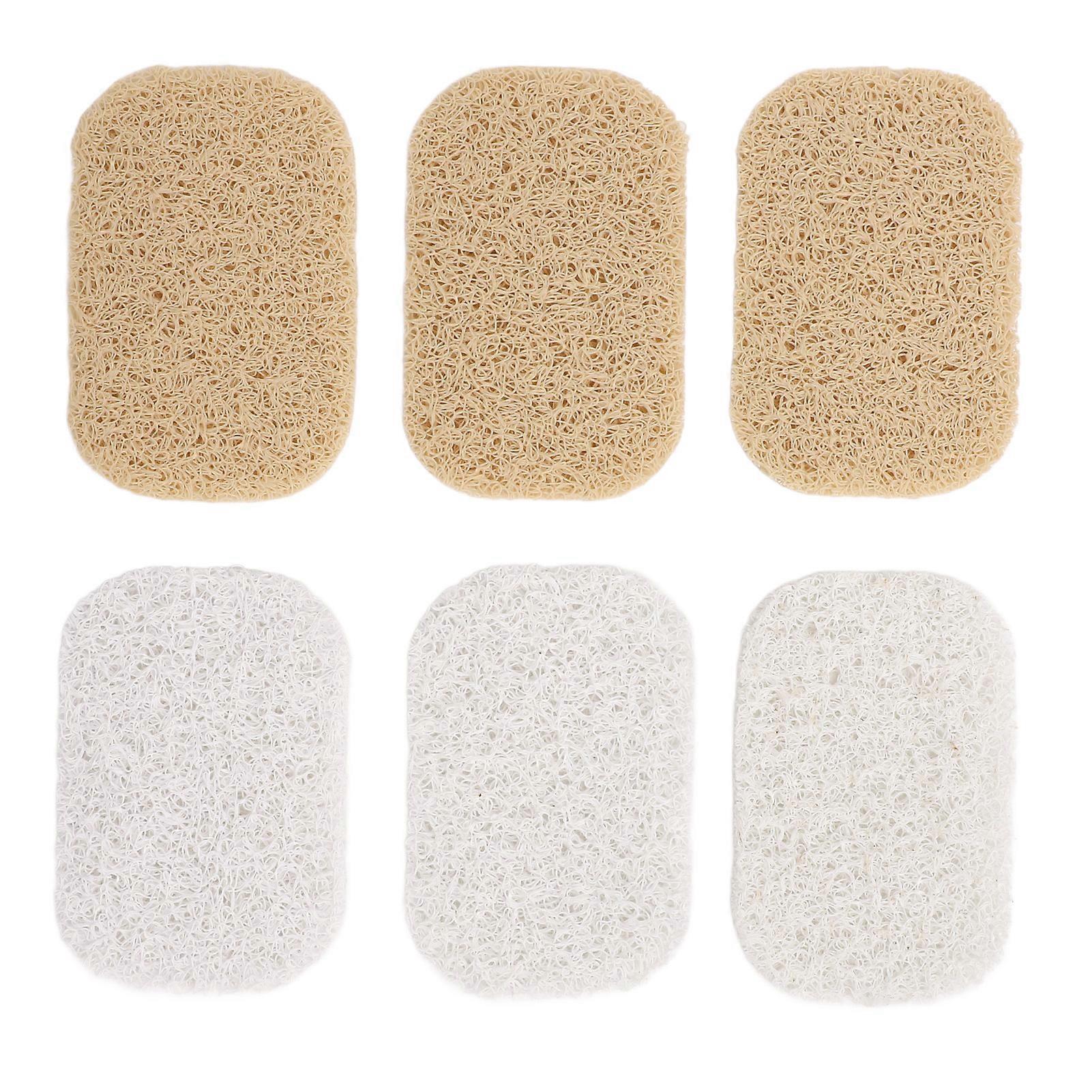6PCS Non-Slip PVC Soap Pads: Eco-Friendly Drainage Solution for Kitchen & Bathroom