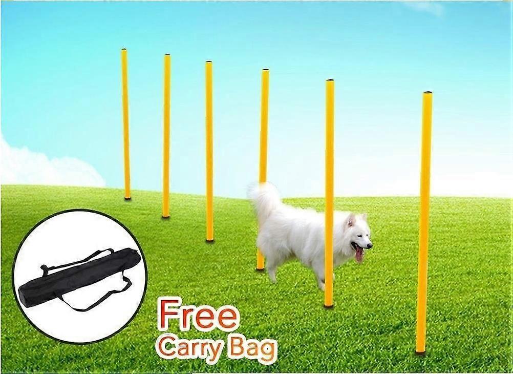 Portable Dog Training Exercise Bar Agility Bar Set Clearance Adjustable