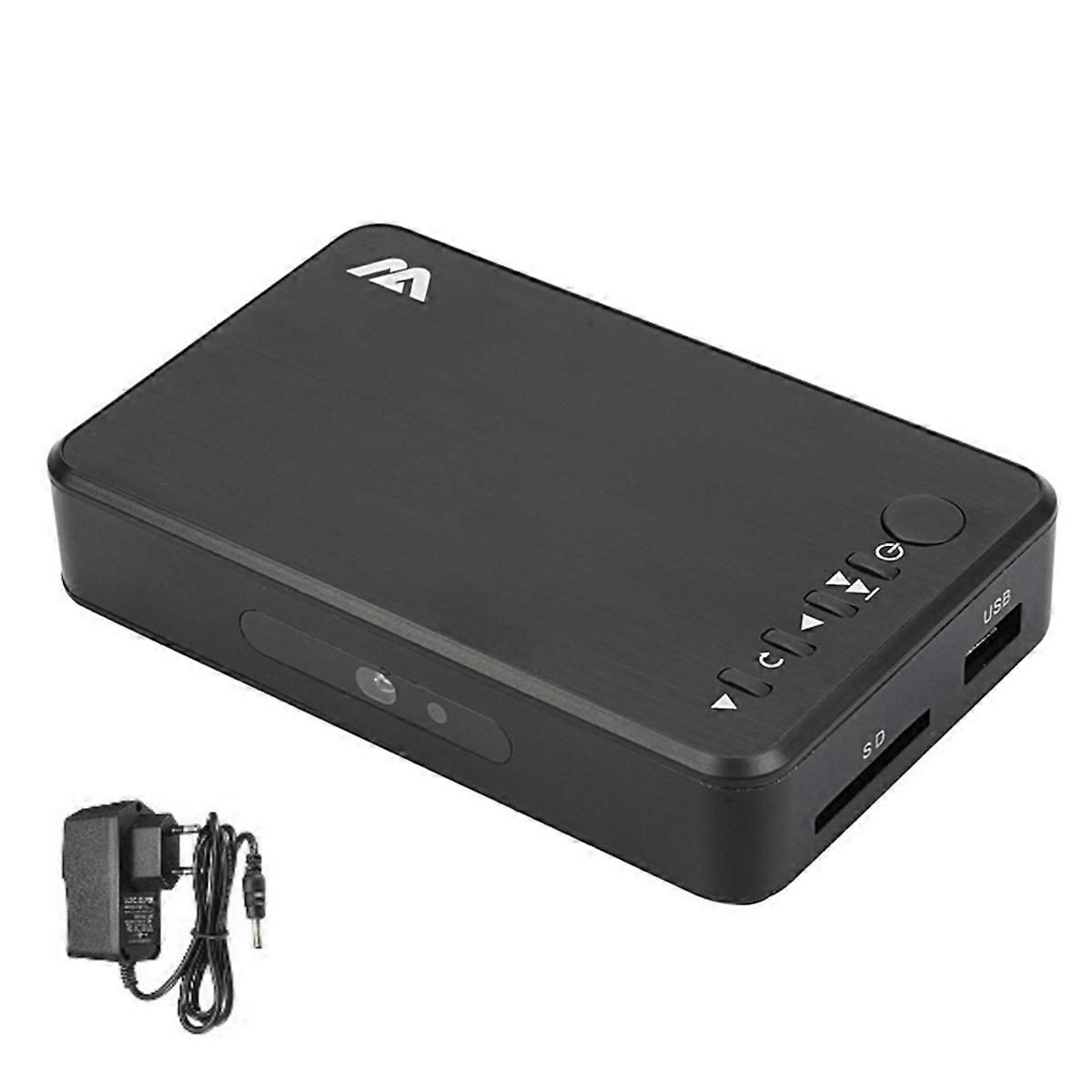 1080P HD Multimedia Player Video Player 264 AV/VGA Output USB HDD Player for Broadcasting/Advertising EU Plug