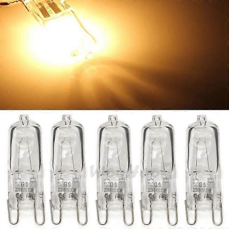 10pcs G9 Halogen Bulb Lamp Warm White Lighting 25W Transparent Shell