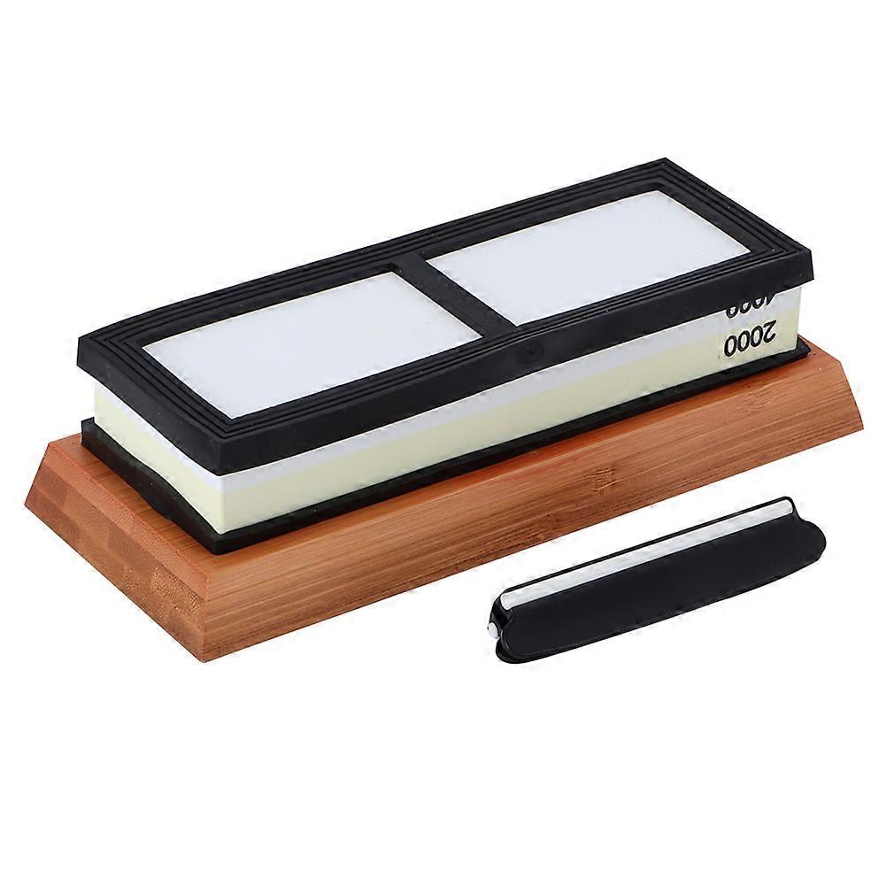 4000/2000 Grit Double Sided Grindstone Knife Sharpening Stone Kitchen Whetstone