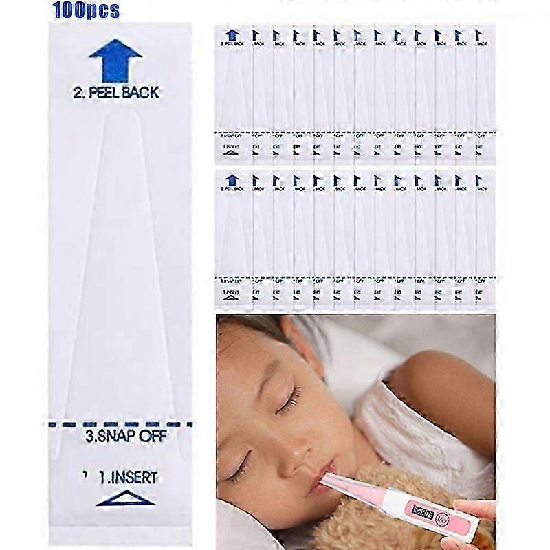 100pcs Thermometer Probe Covers Disposable Digital Thermometer Protective Covers for