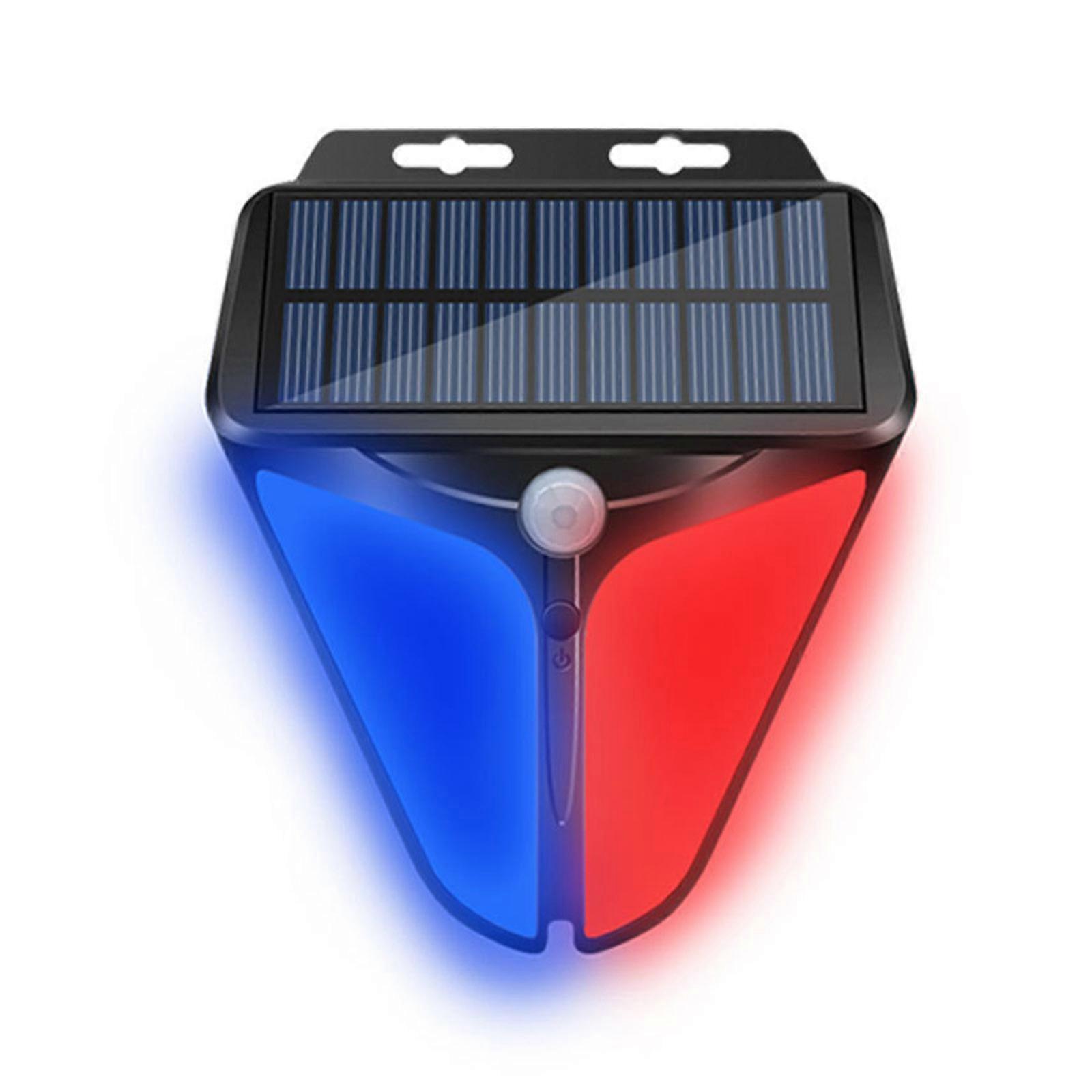 Weatherproof Solar Alarm Light with Built-In Sensor and 4 Working Modes