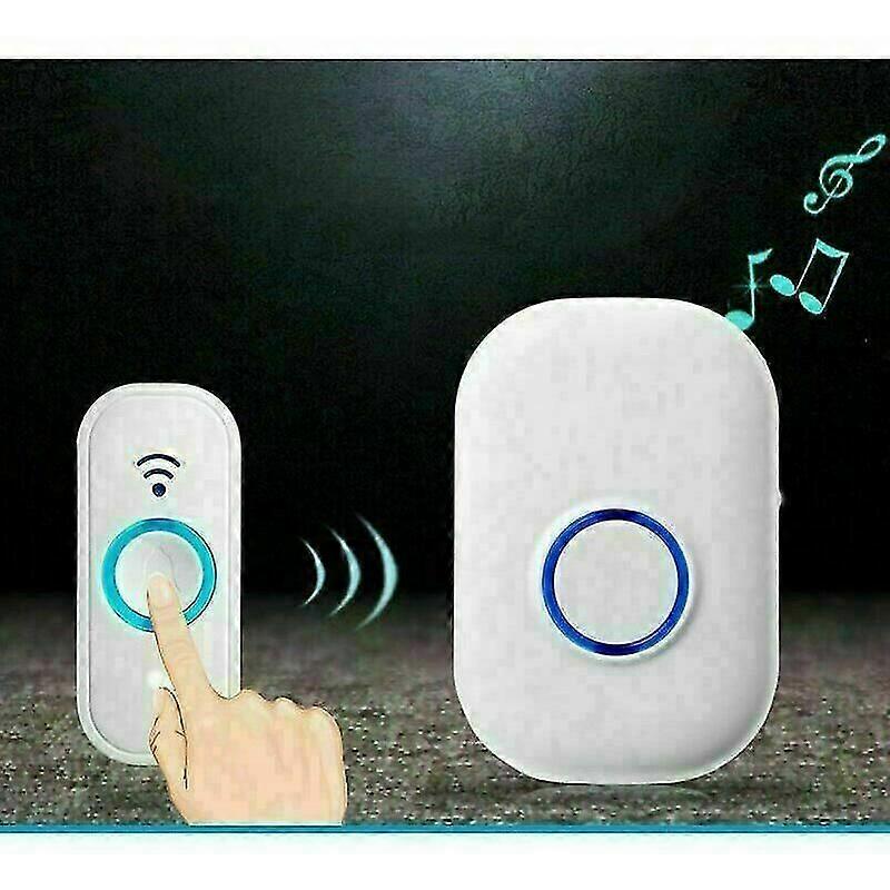 Wireless Waterproof Doorbell Kit - Plug-In Receiver with 100m Range