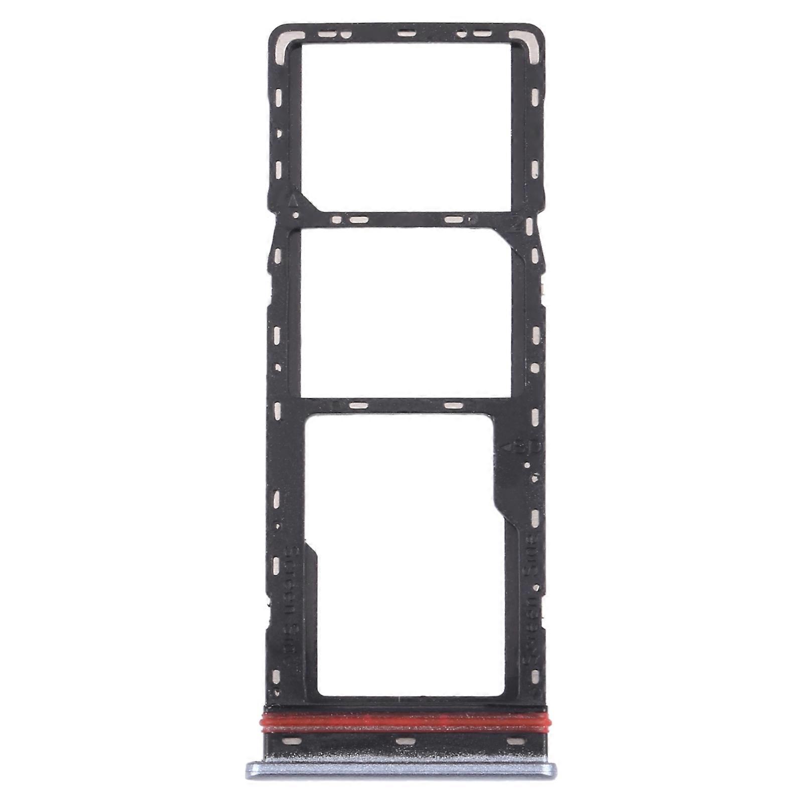 (New) For Tecno Camon 17 CG6 CG6J SIM Card Tray + SIM Card Tray + Micro SD Card Tray