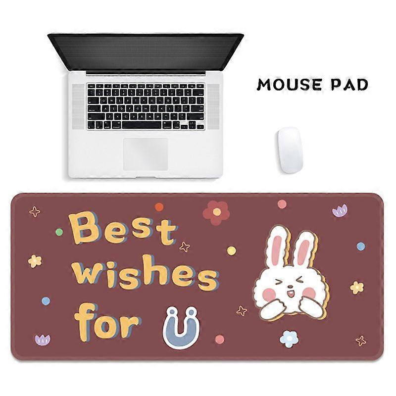 Kawaii desk pad, cute mouse pad, large gaming table mouse pad cartoon keyboard pad300*900*3mm