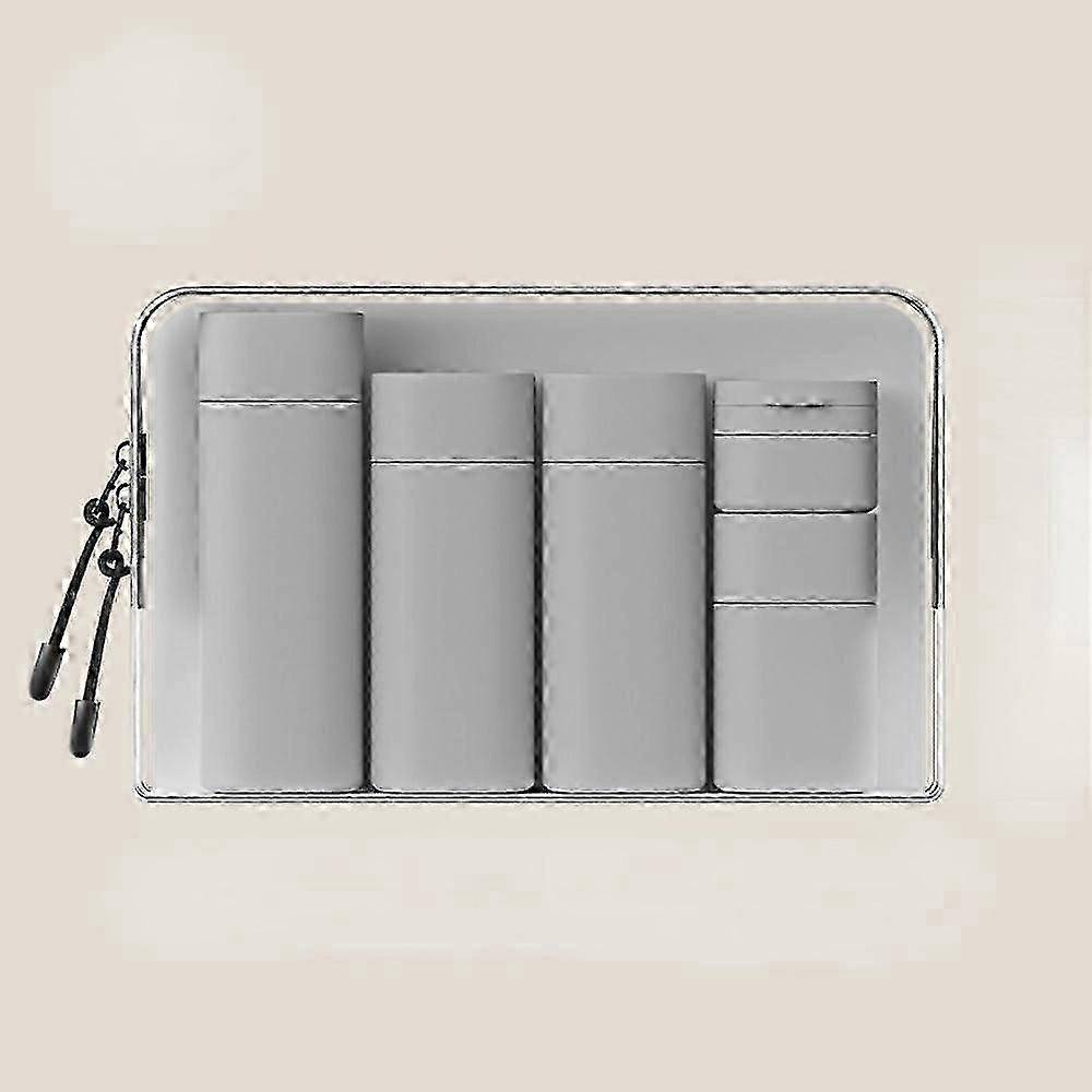 5Pcs Leak-Resistant Travel Bottles Set - Portable Toiletry Containers for Shampoo, Conditioner, Lotion and More - BPA-Free, Unscented, Travel-Sized Pl