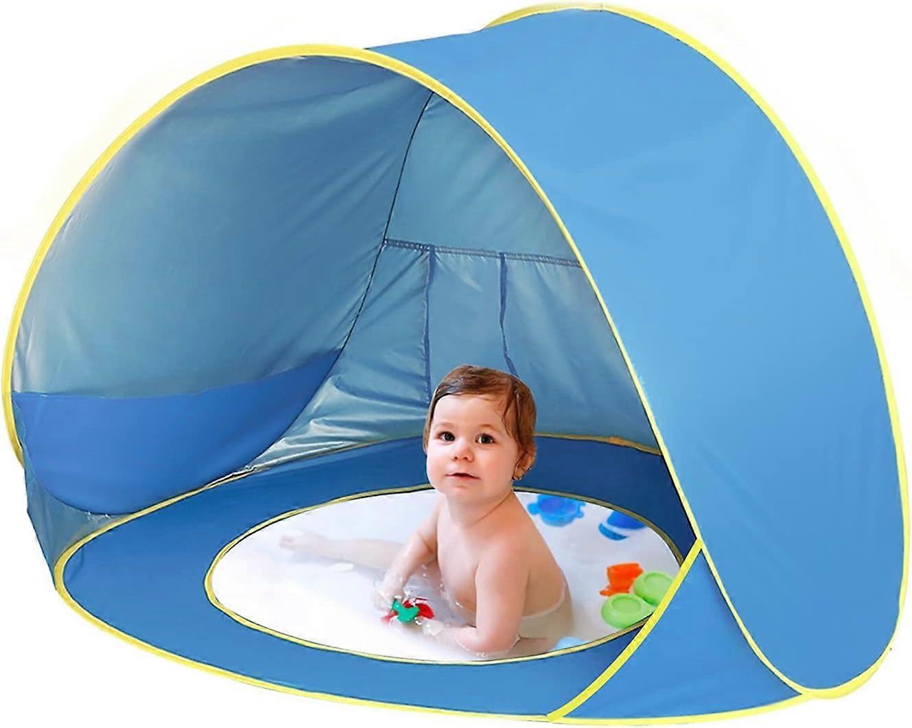 Easy Setup UV-Protective Beach Tent with Mesh Ventilation