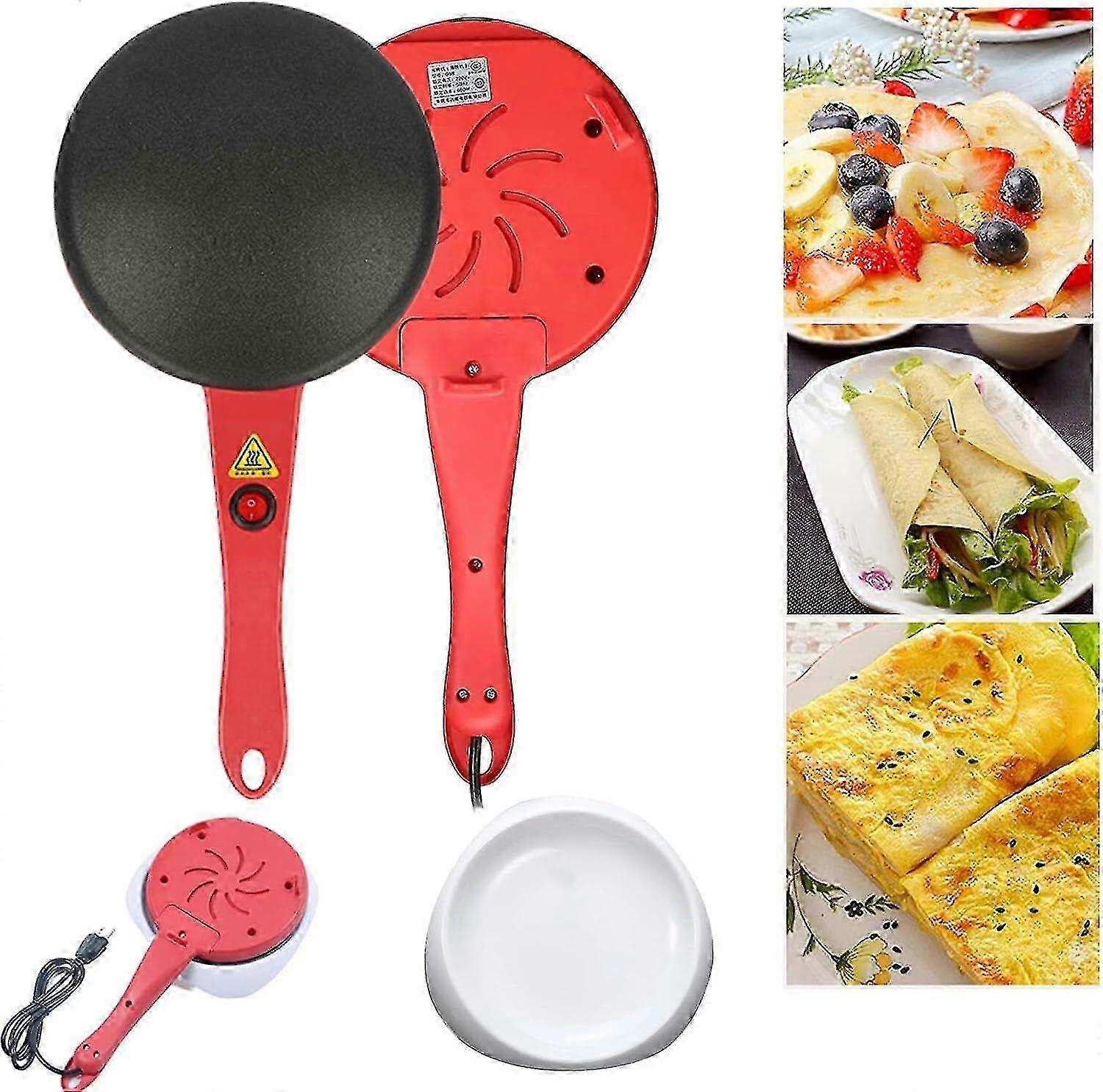 Instant Crepe Maker, 7in Electric Crepe Maker Pizza Pancake Machine f26