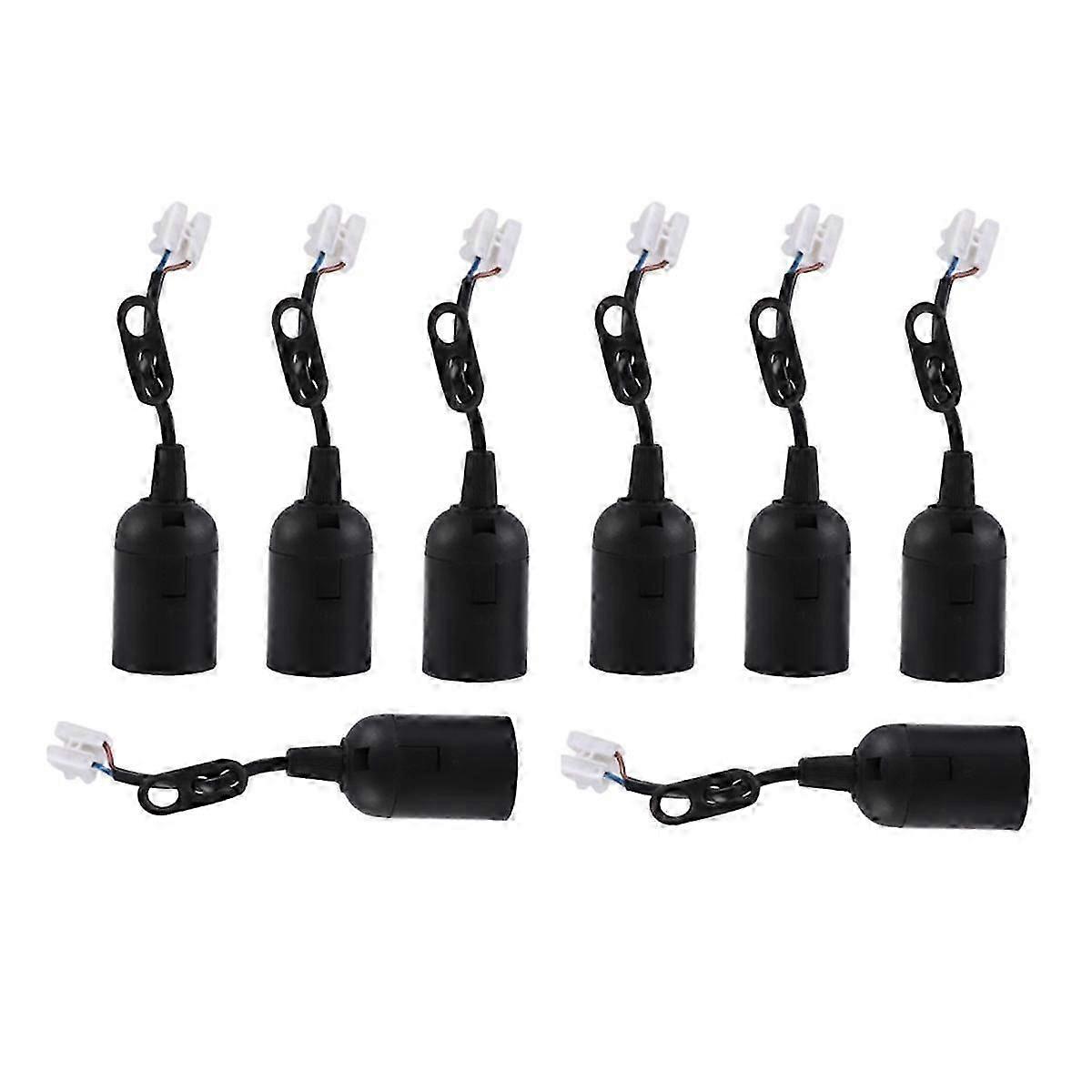 8pcs E27 Lamp Holder Construction Socket Lamp Holder Diy Construction Site Socket Renovation Socket