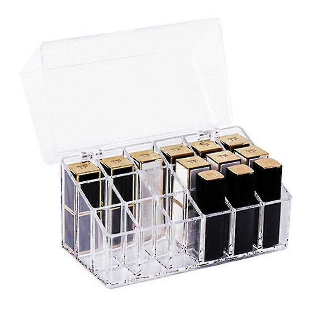 Transparent 18 Grids Make Up Drawer Organizer Lipstick Storage Cosmetic Boxes New