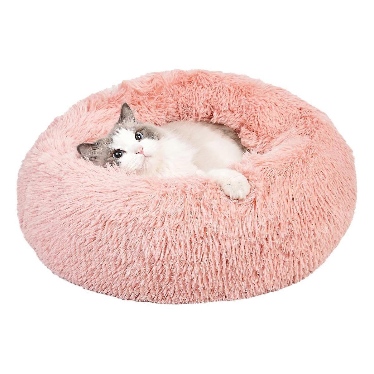 Pet Bed, Plush Dog Bed, Self Warming, Non-Slip, Calming