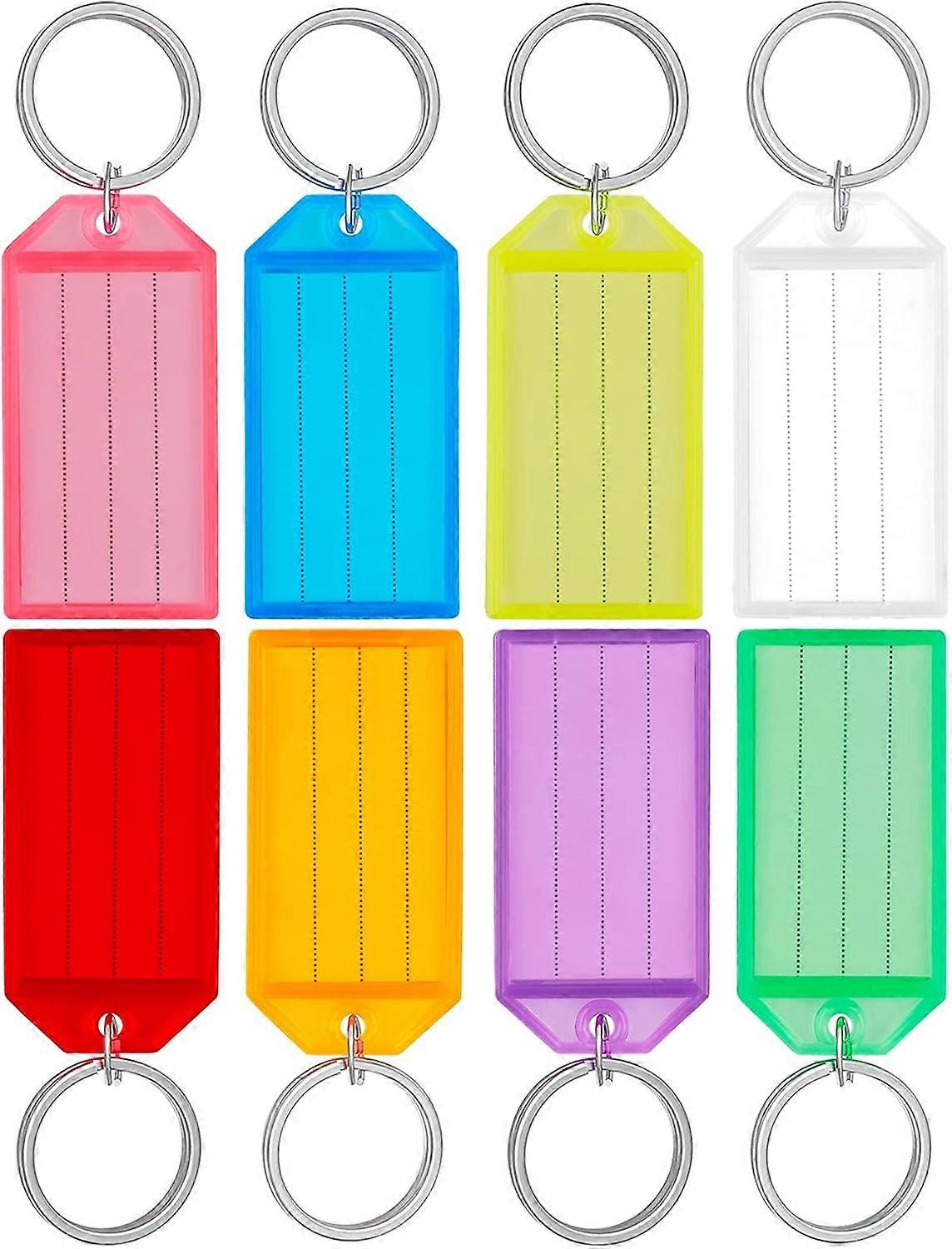 Customizable Tags For Versatile Use, Plastic Key Tags With Large Chrome Ring And Polypropylene Material For Quick Identification And Durability