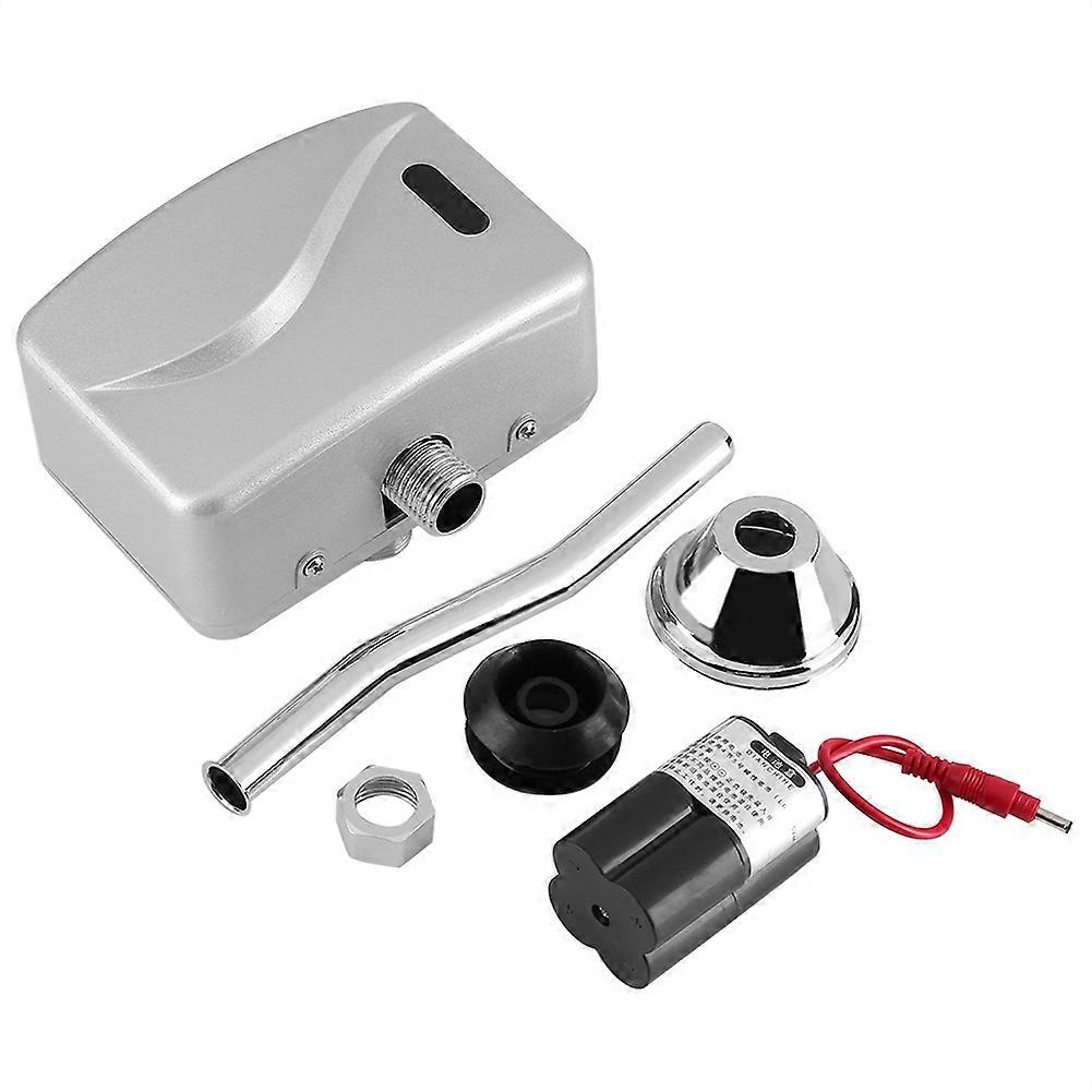 Bathroom Toilet Wall Mounted Automatic Induction Touchless Urinal Flush Valve DC 6V for Commercial Use