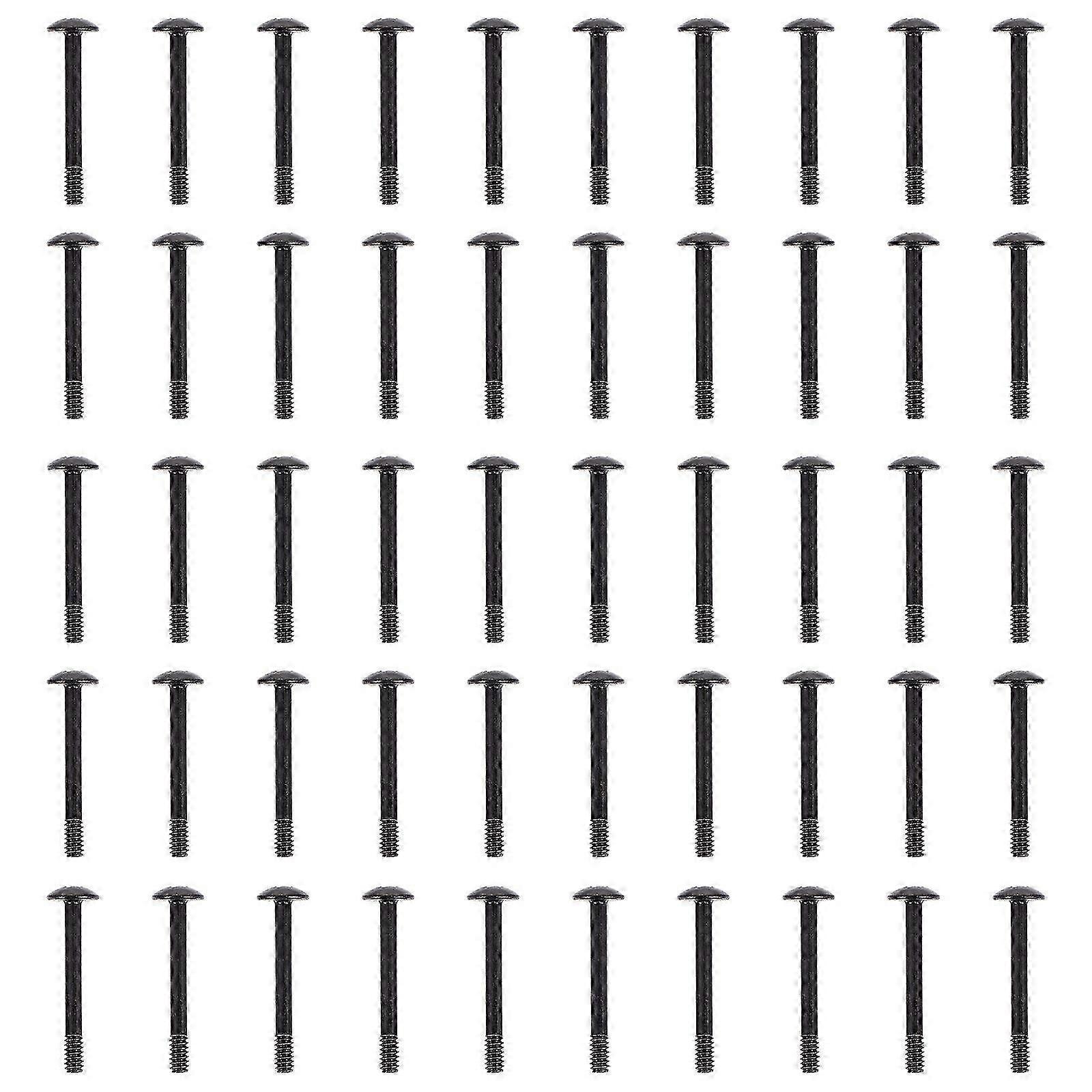 50pcs Computer Case Fan Screw Round Head Tapping Screw 30mm Long Screws