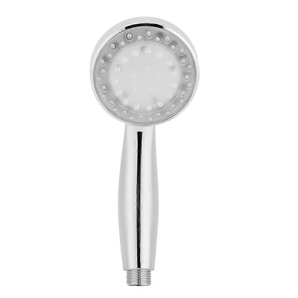 G1/2” Temperature Sensor Control Shower Head with RGB LED Light, 3 Color Changing Options, Adjustable Water Flow