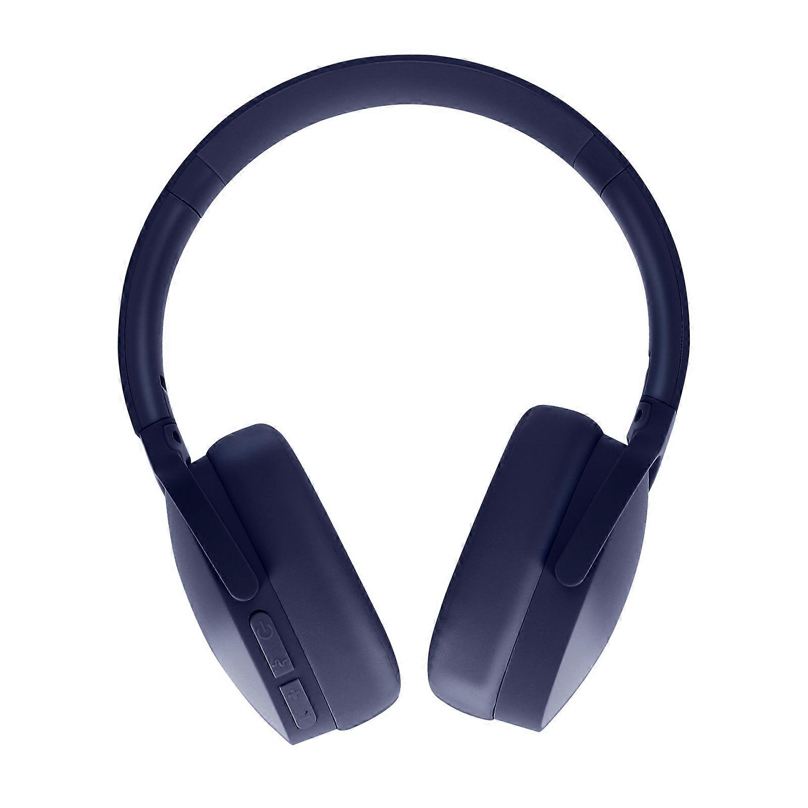 Bluetooth Noise-Canceling Headset with Microphone, Blue