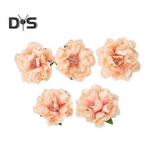5Pcs Vibrant Color Fake Flower Non withering Delicate Wedding Artificial Blooming Peony Flower