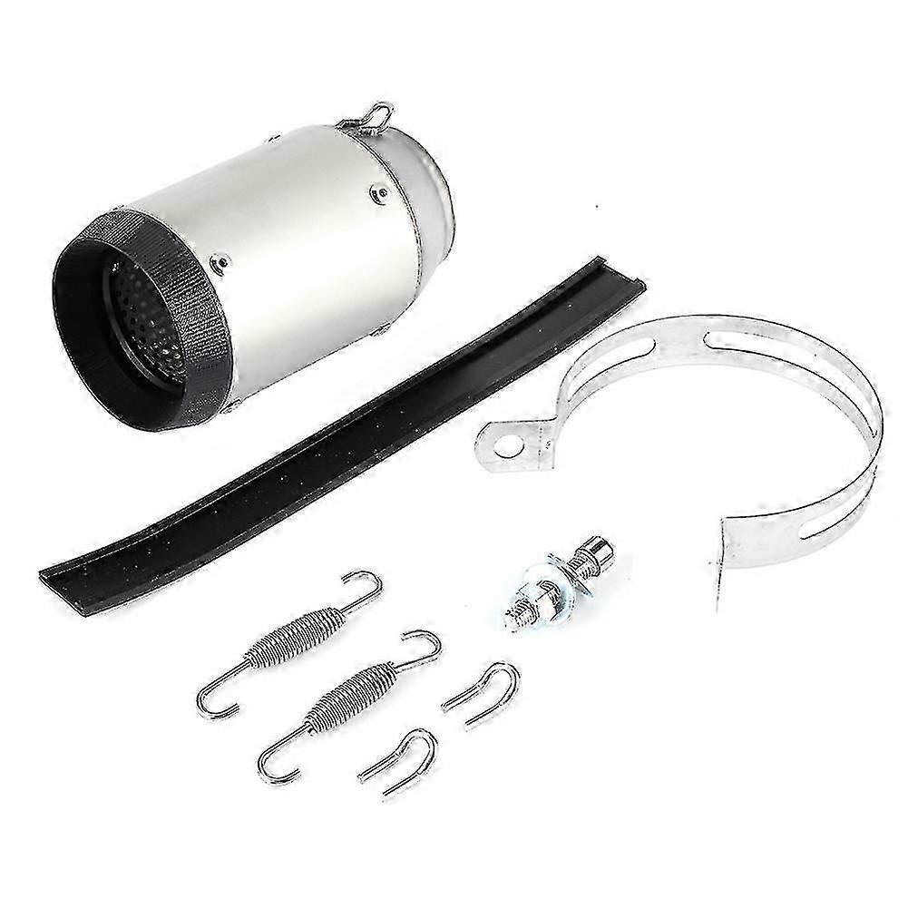 60mm/2.36in Universal Motorcycle Round Tail Exhaust Pipe Fit for Kawasaki Z900Z1000ninja250 400
