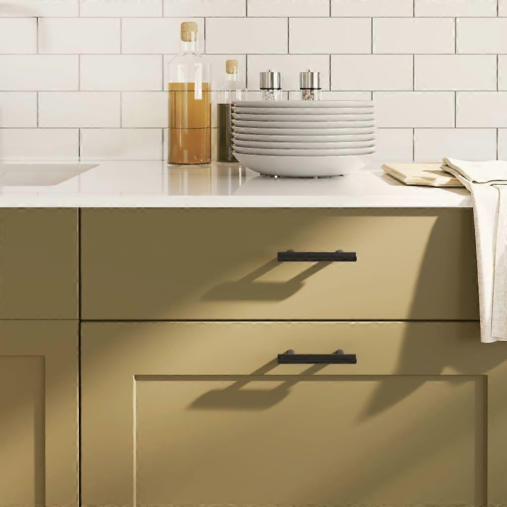 家具把手 20 件黑色 64 毫米 不锈钢