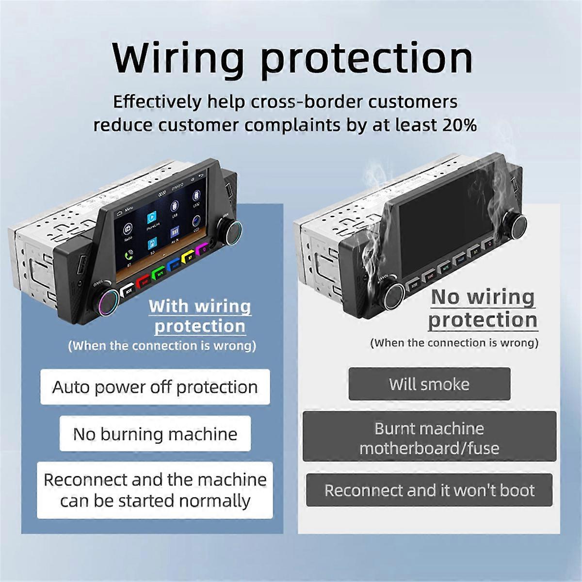 Car 1DIN 4.7Inch Bluetooth Portable Screen