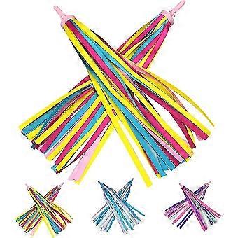 1 Paar Stuur Fringe Streamer Tape Voor Kinderfiets, Scooter Fiets Handvatten Lintpaarsgeel