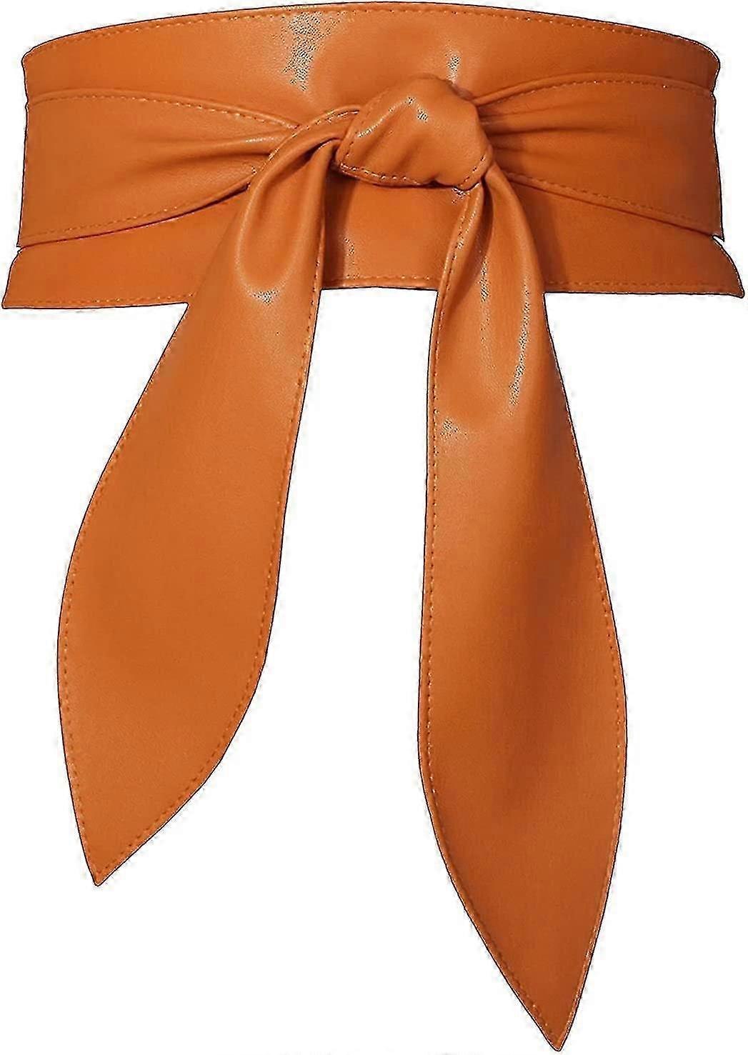 المرأة حزام الخصر واسعة لينة الجلود مربوطة حزام واسعة القوس التعادل حزام الخصر وشاح اللباس حزام أنيق التفاف الحزام