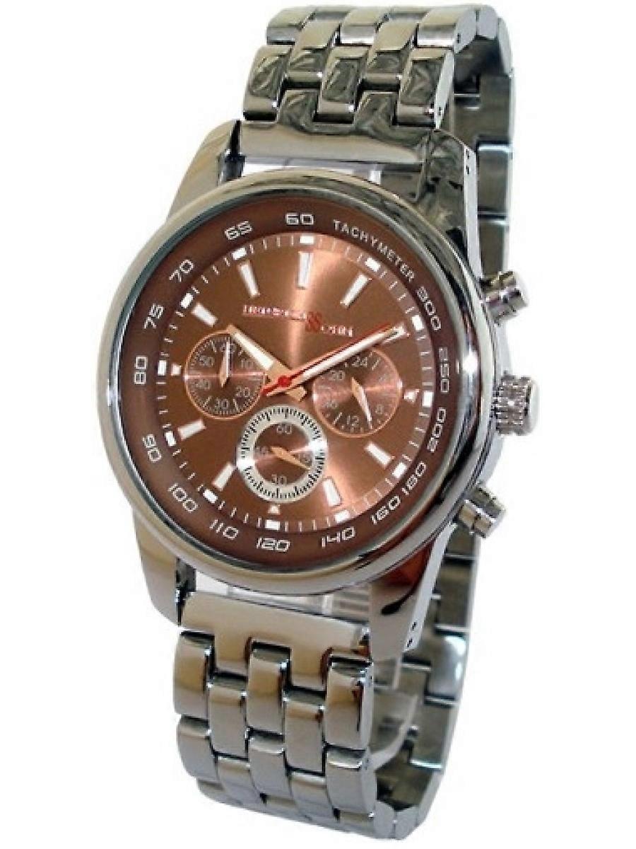 Heinrichssohn Srebrny zegarek ze stali nierdzewnej HS1004C