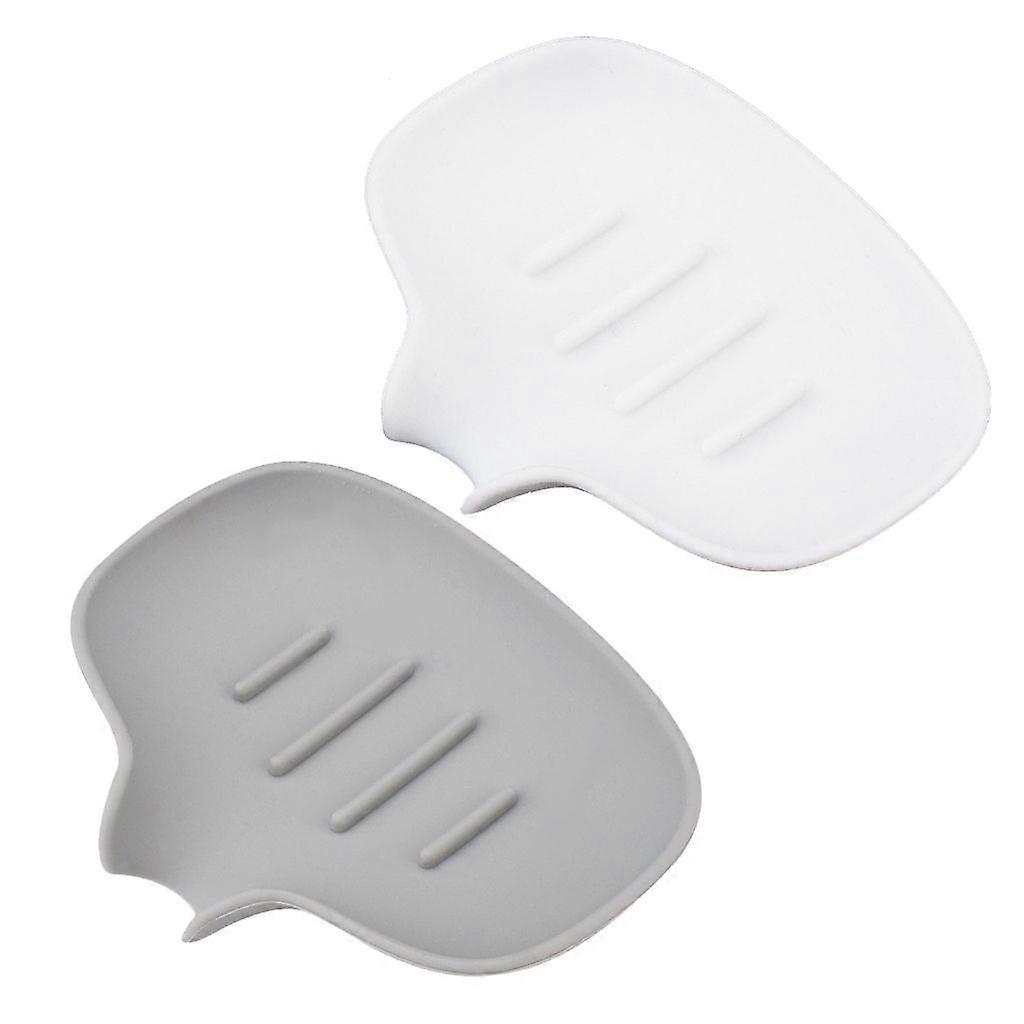 Silicone Soap Cradle 2Pack Easy Cleaning Soap Dish for Bathroom Kitchen