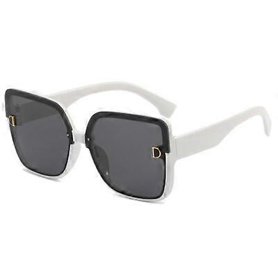 Oversized zonnebril Dames Vierkante Flat Top Grote Zwarte Luxe Dames Grote UV400