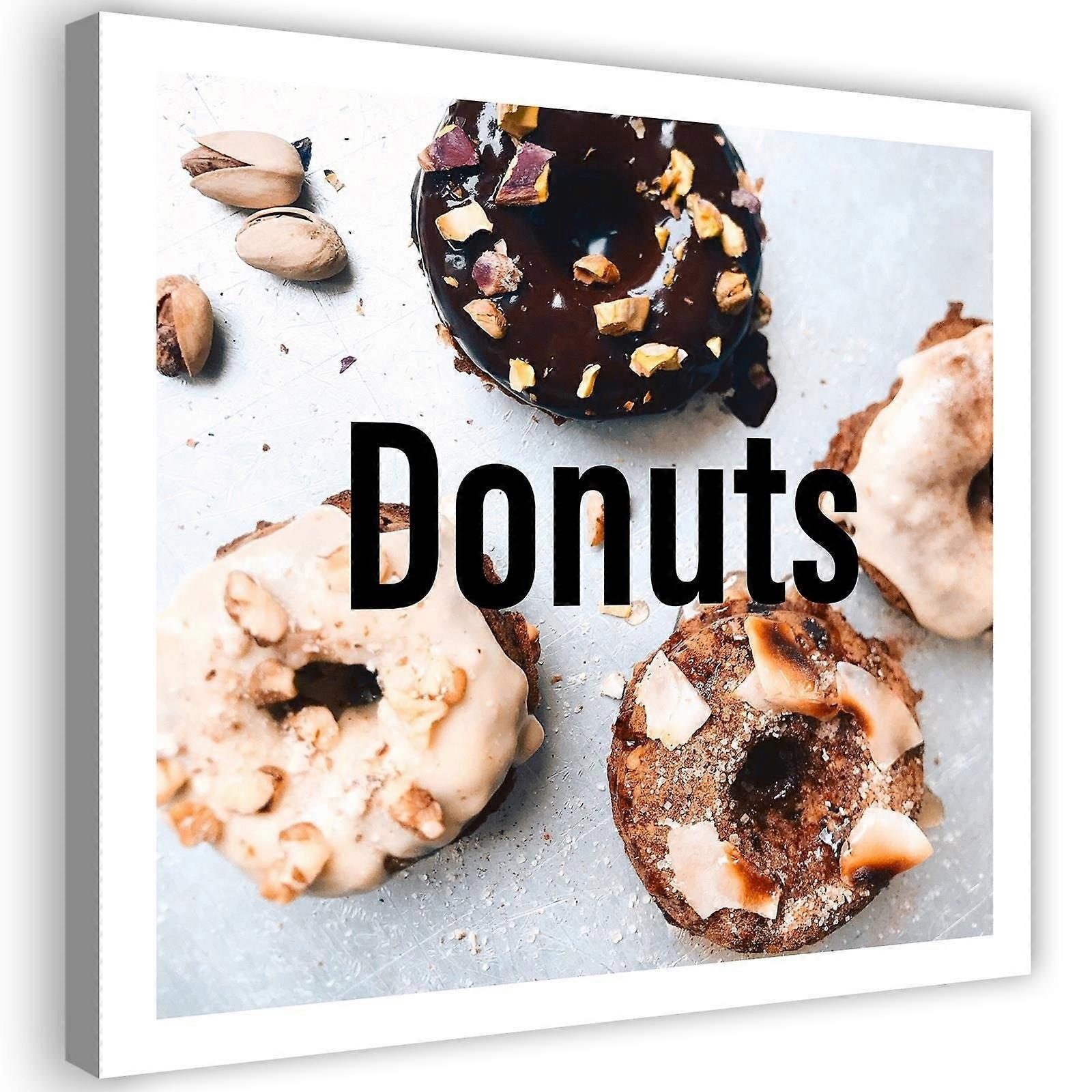 Leinwandbild, Appetitliche Donats - 60x60