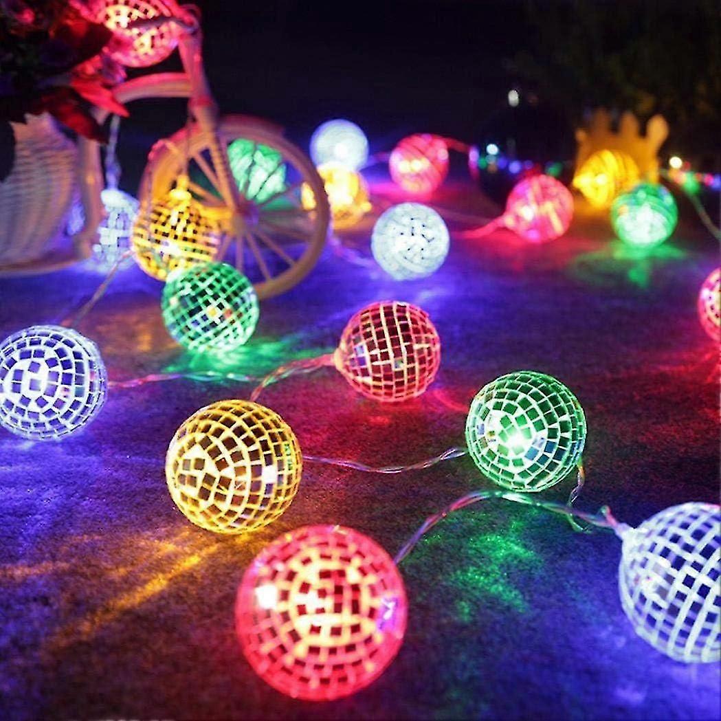 Led String Lights Usb 3m 20pc Mirror Ball Light Decoración interior / exterior