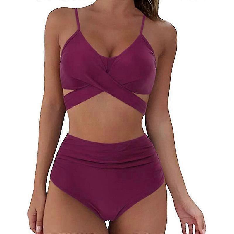 Sexig bikini sommar blommigt tryck badkläder push up kvinnor baddräkter strandkläder 02f