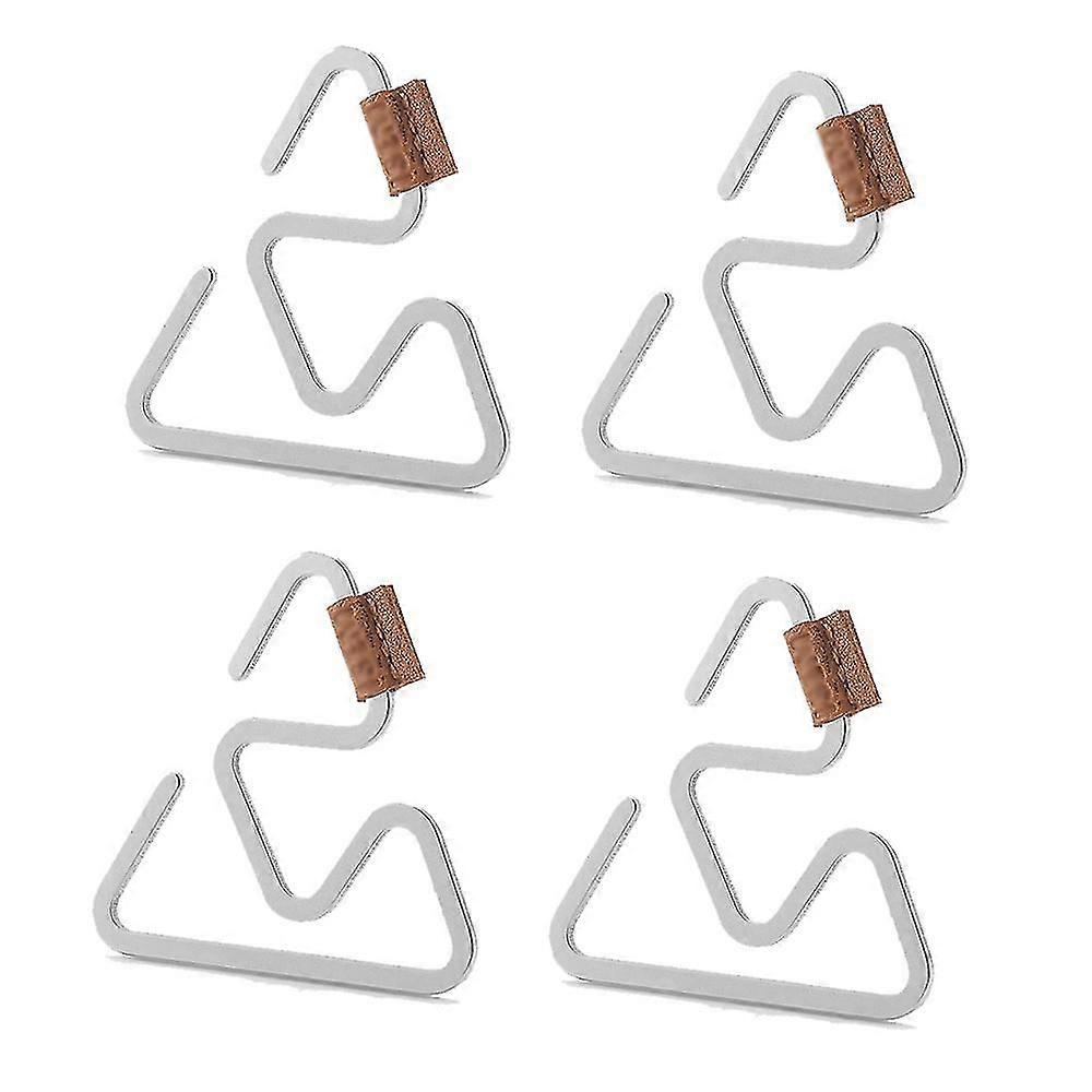 4 Pcs Outdoor Stainless Steel Hook Multi-function Return S-type Hook