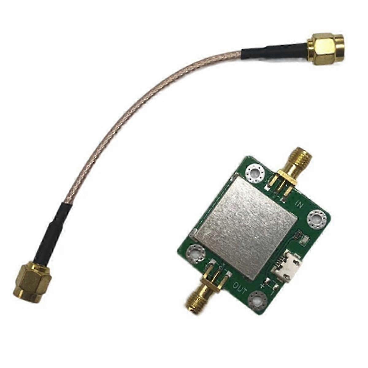 50M-6GHz Low Noise RF Amp Lifier Ultra Wideband Gain 20dB Test Measurement Inspection Signal Source