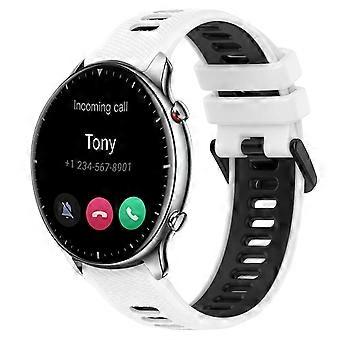 For Amazfit GTR 2 22MM Sports Two-Color Silicone Watch Band